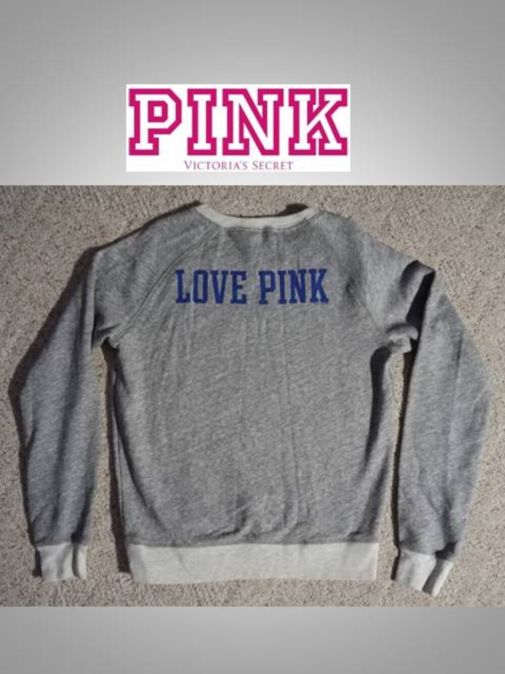 Pink Victoria's Secret sweatshirt size medium